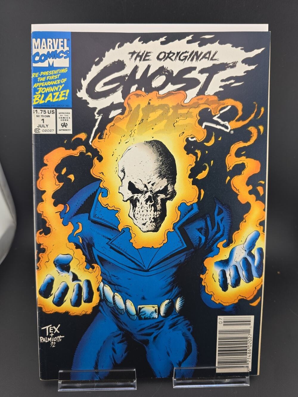 The Original Ghost Rider #1 (1992 Marvel) Newsstand Variant VF/NM Johnny Blaze